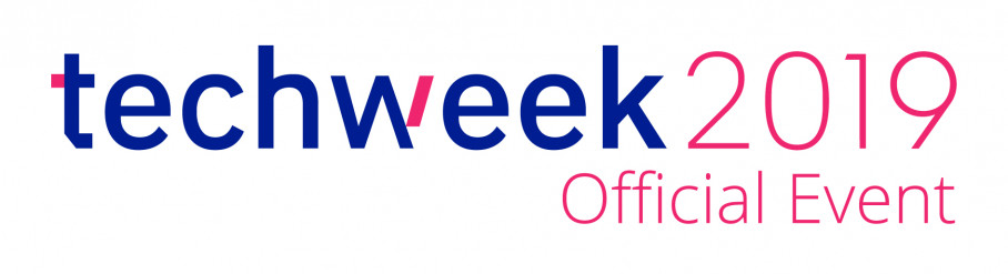 techweek19 logo long blue official event