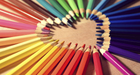 Coloring pencils creative background free public domain CC0 image rawpixel