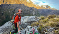 T Riley Smith Climbing in Fiordland