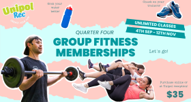 Unipol Group Fitness Quarter Four Membership 20231