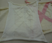 Tania Allan Ross garment sample panels 